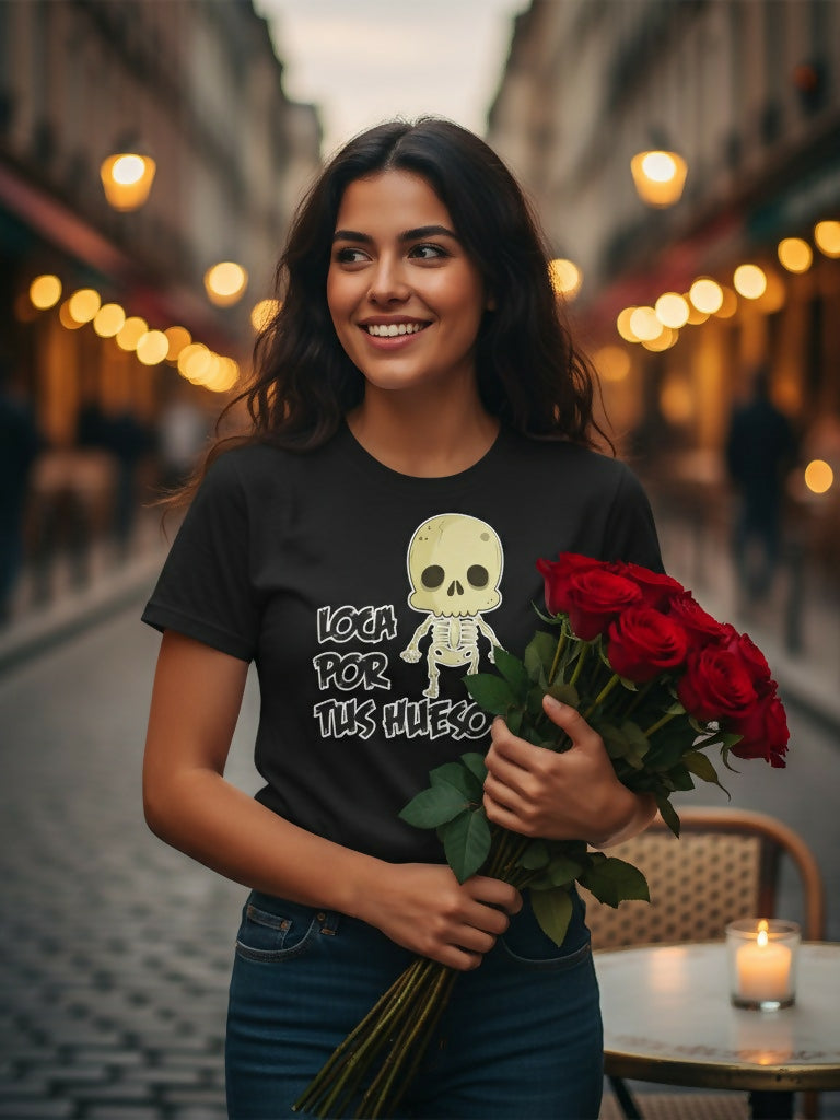 Camiseta Loca por tus huesos – El Cajón Friki