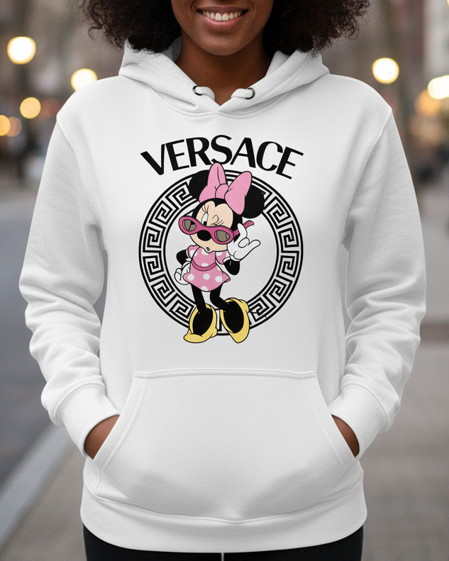 Sudadera Minnie Versace – Parodia Fashion Friki