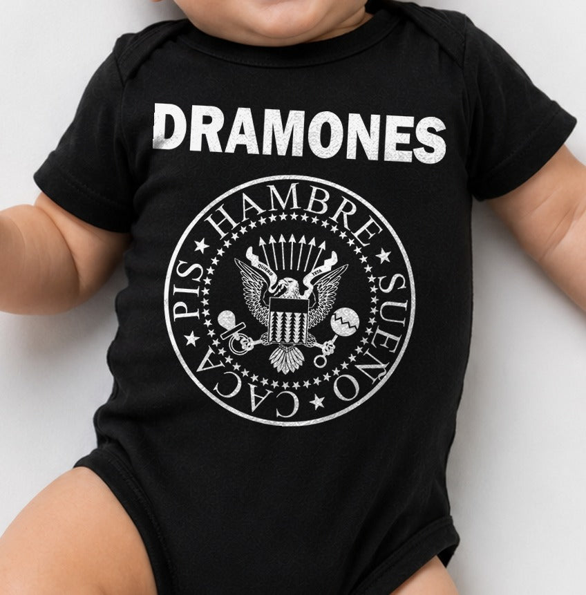 Body Dramones Kids – Parodia punky para bebés (negra)