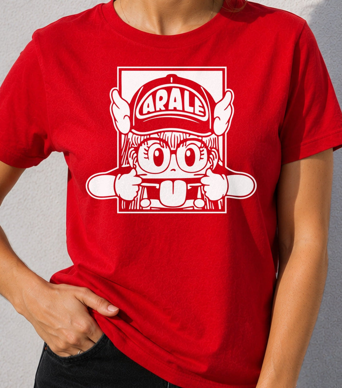 Camiseta Arale – Dr. Slump (roja)