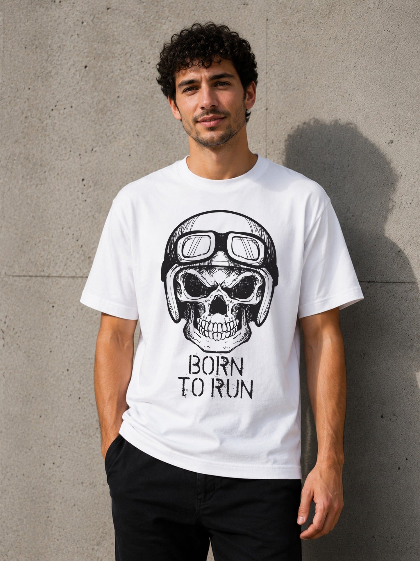 Camiseta con el diseño Born To Run – Regalo para moteros, de Paranoia Records