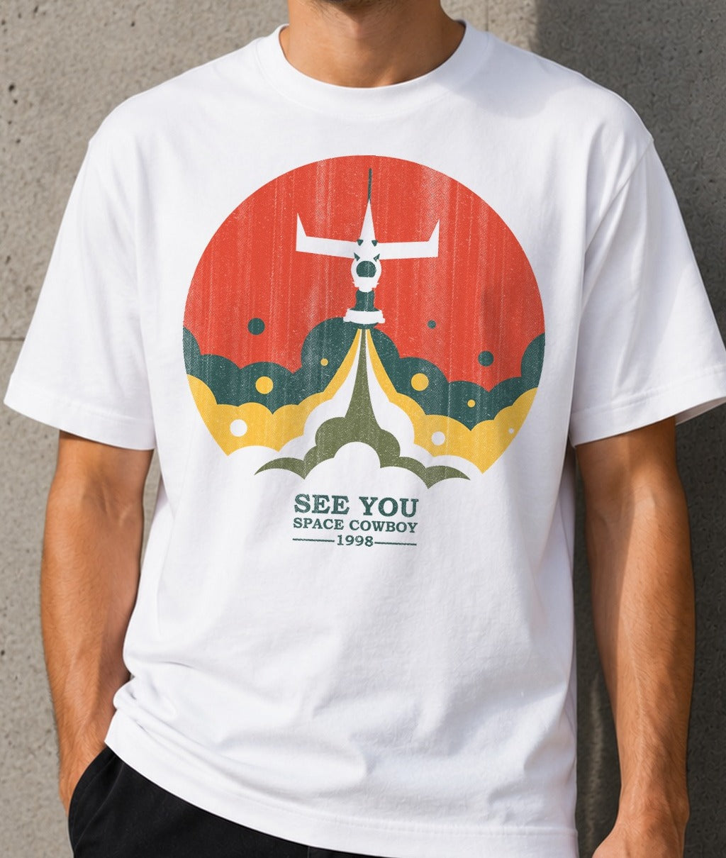 Camiseta Bounty Hunters – Cowboy Bebop (blanca)