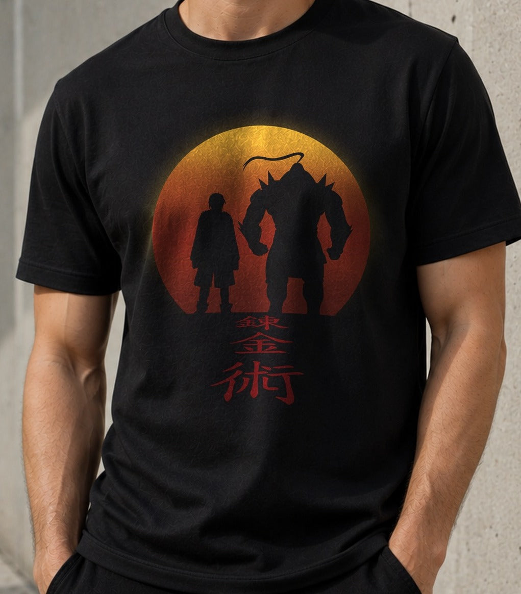 Camiseta Brotherhood – Fullmetal Alchemist (negra)
