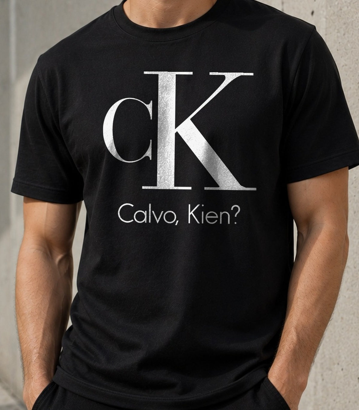 Camiseta Calvo Kien – Regalo Gracioso para Calvos (negra)