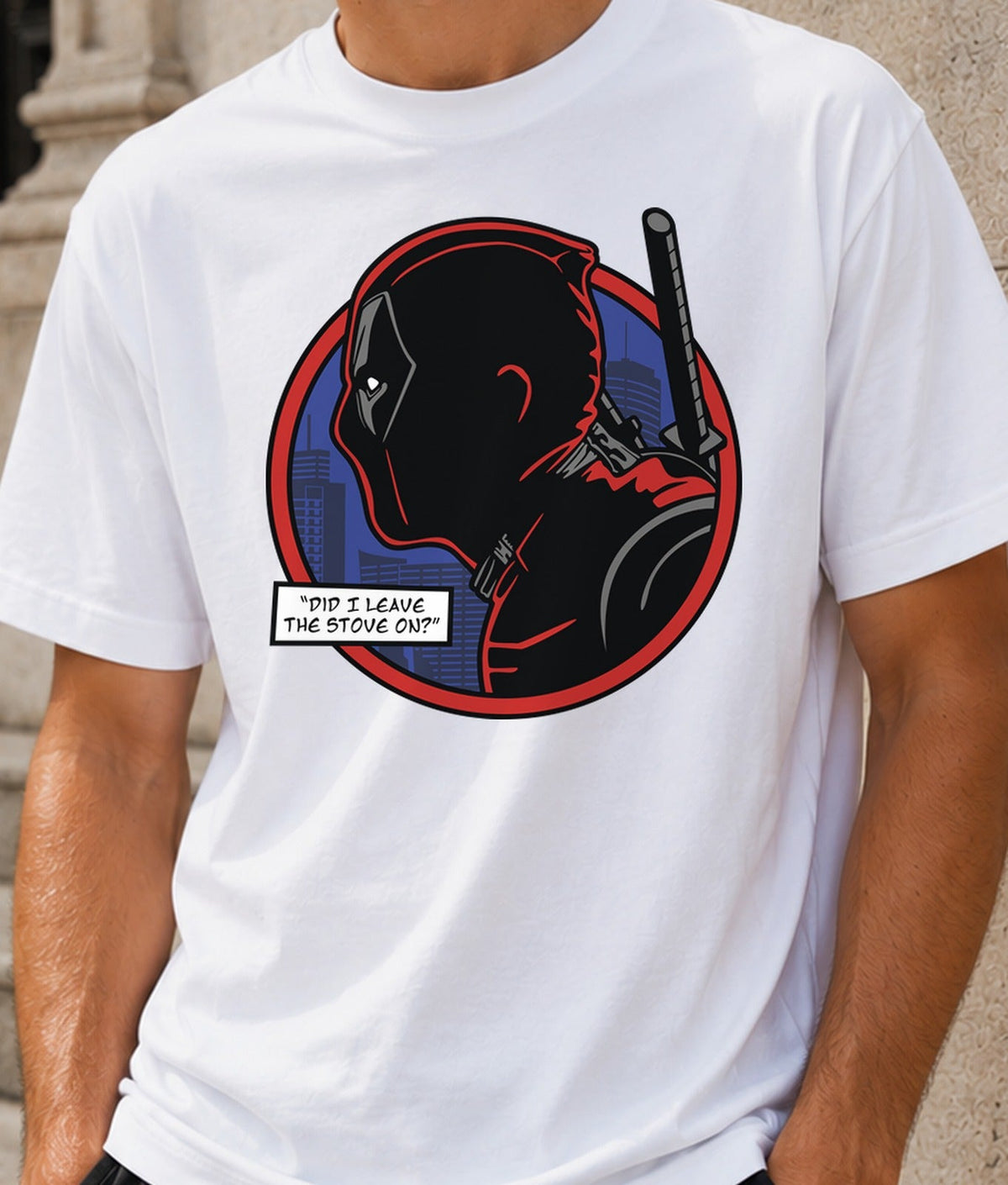 Camiseta Dick Merc – Mercenario Bocazas de Cómic (blanca)