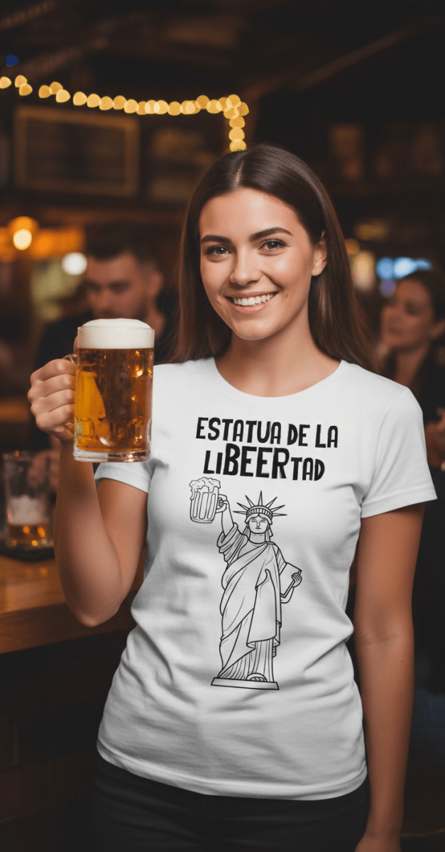 Camiseta Estatua de la LiBEERtad - El Cajón Friki