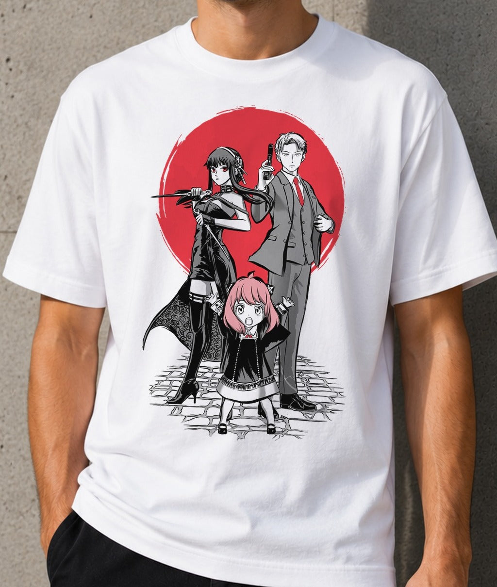 Camiseta Family Under the Sun – Spy x Family (blanca)