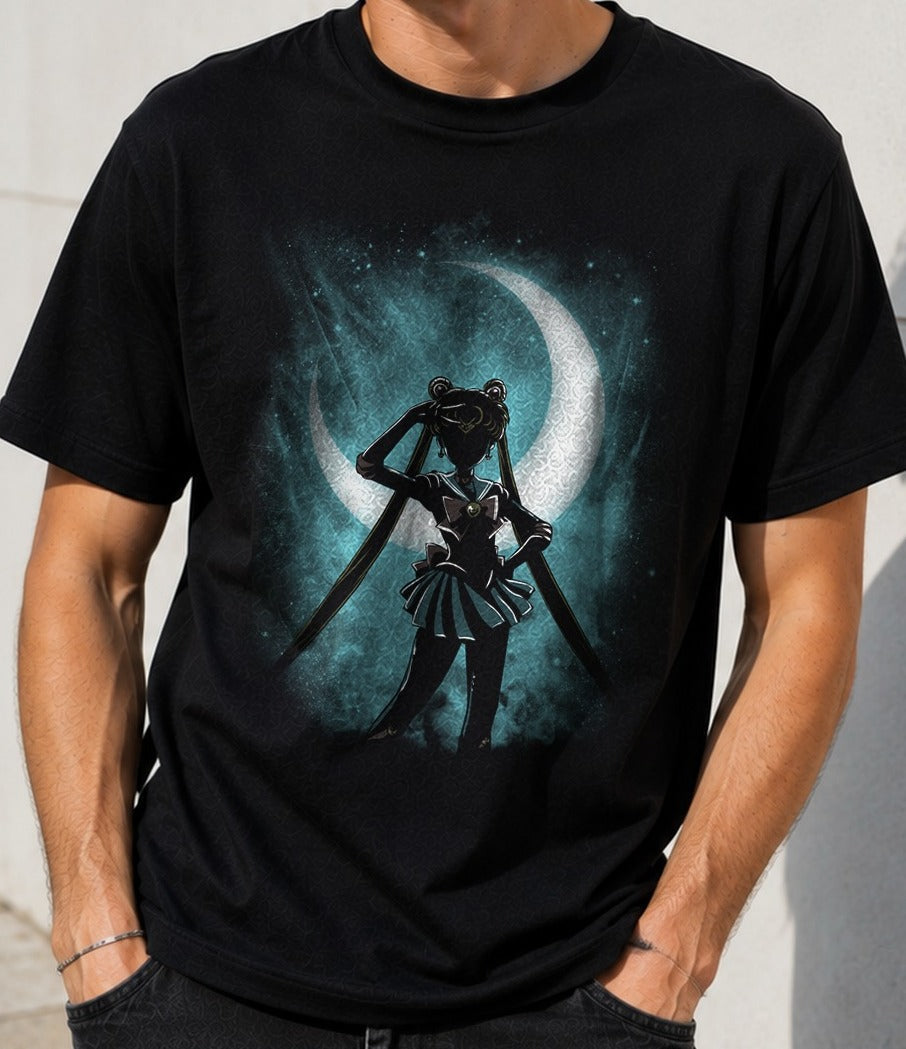 Camiseta For Love and Justice – Sailor Moon (negra)