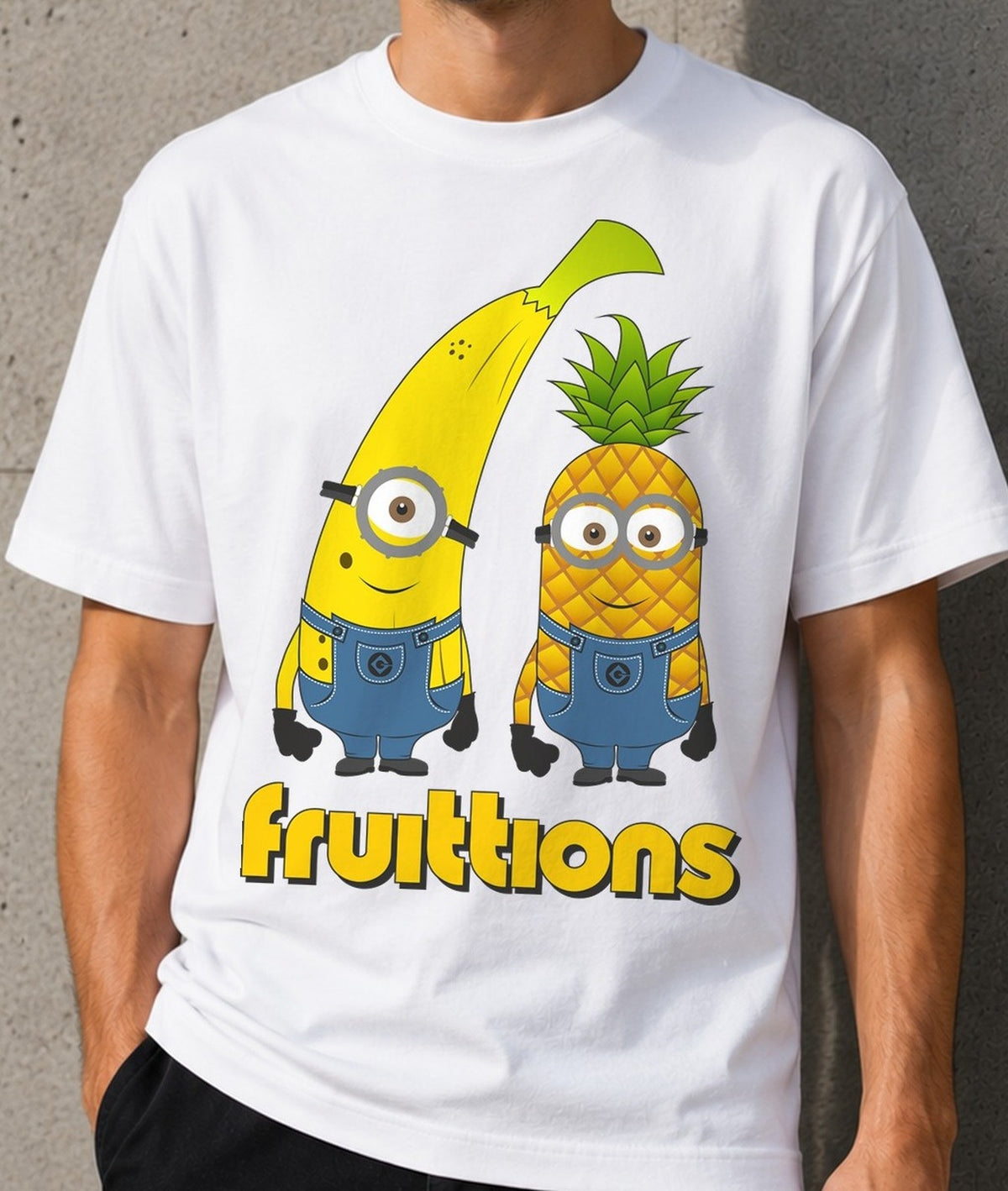 Camiseta Fruittions – Minions (blanca)