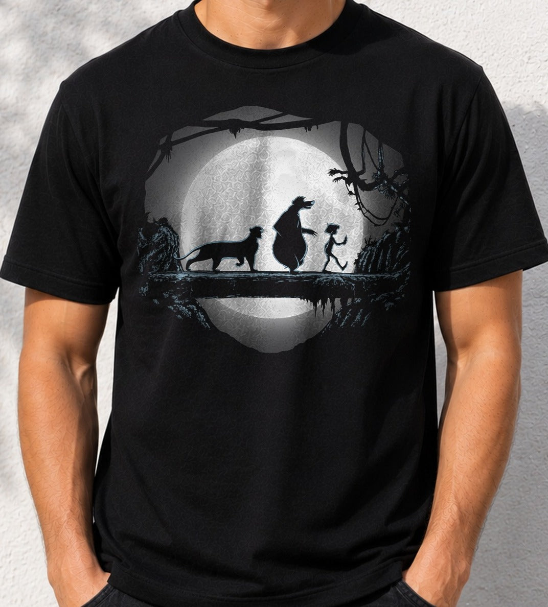 Camiseta Hakuna Matata in the Jungle – El Libro de la Selva (negra)