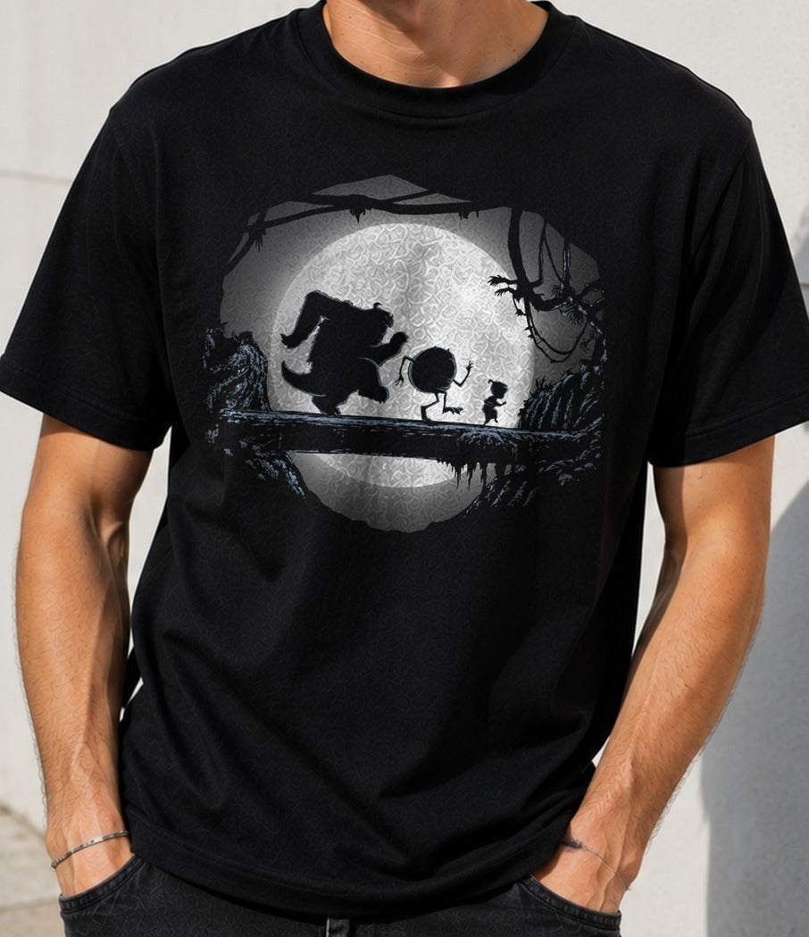 Camiseta Hakuna Matata, Inc – Monsters Inc y El Rey León (negra)
