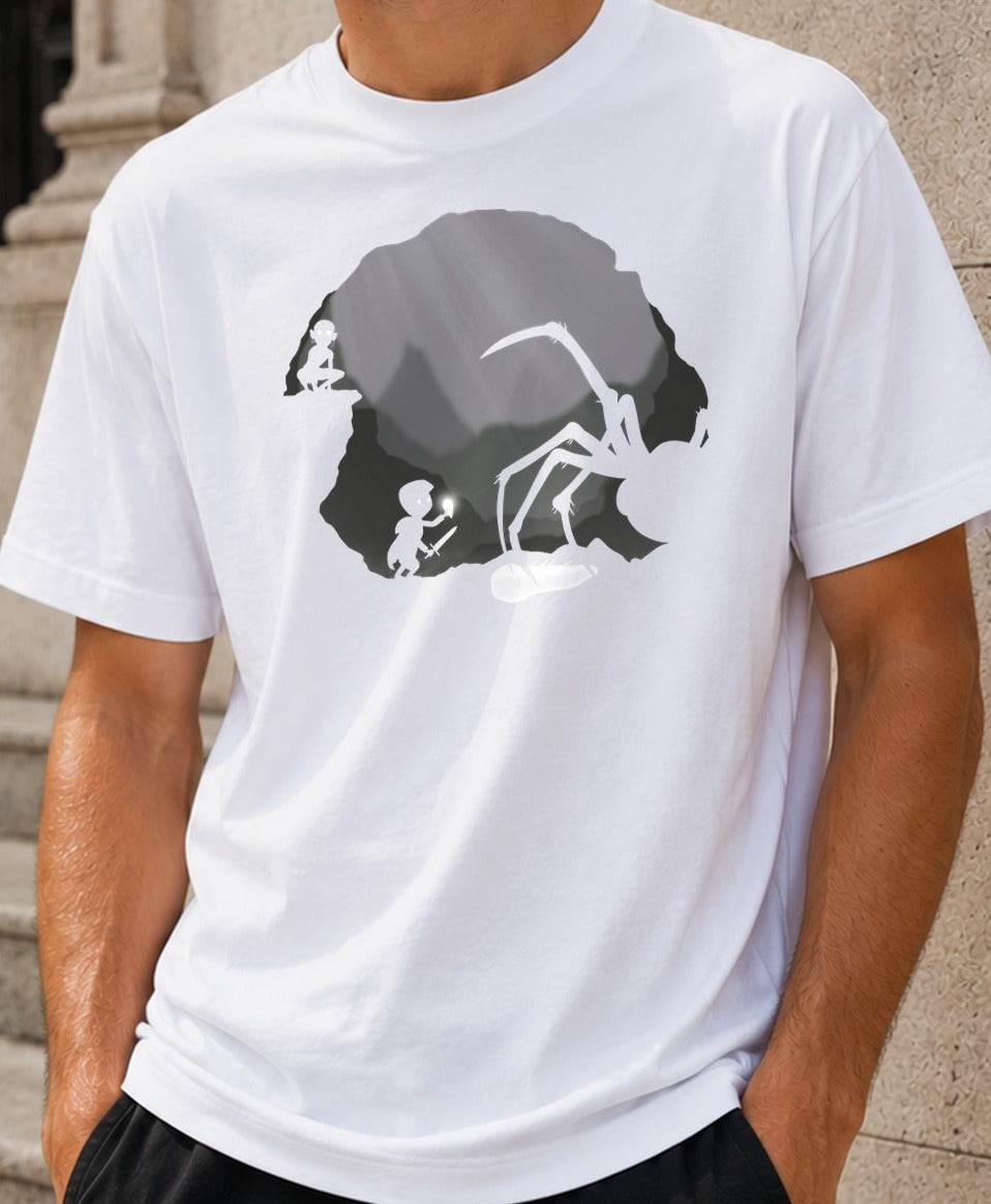Camiseta Hobbits in Limbo – El Señor de los Anillos (blanca)
