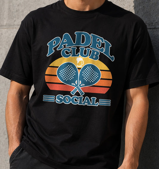 Camiseta Padel Club Social (negra)