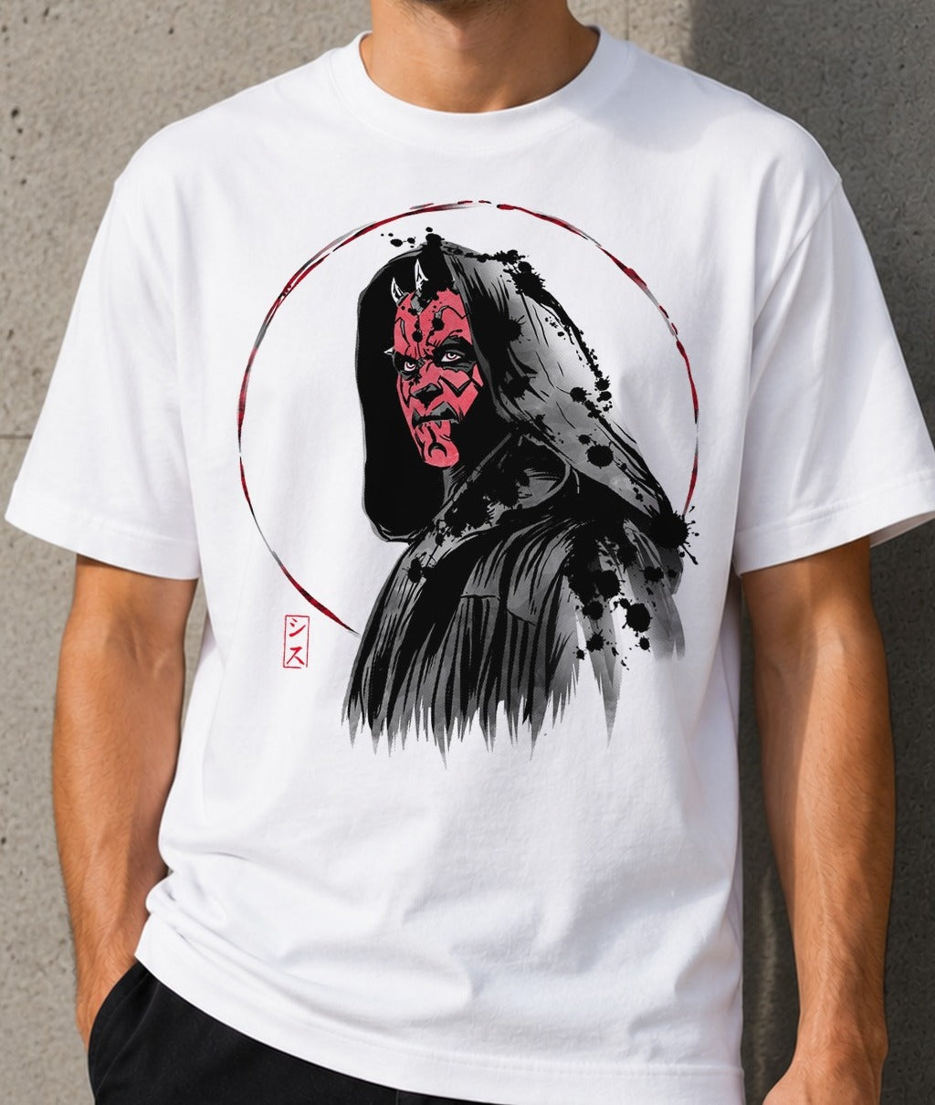 Camiseta Ink Apprentice – Darth Maul de Star Wars (blanca)