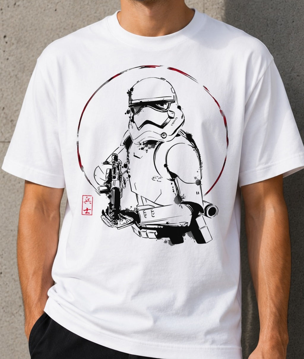 Camiseta Ink Storm – Stormtrooper de Star Wars (blanca)