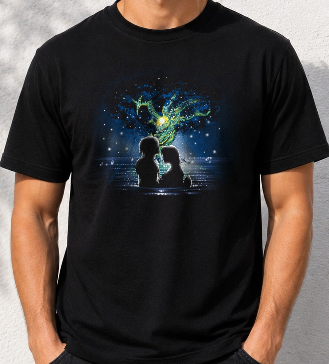 Camiseta Macalania Woods – Final Fantasy X (negra)