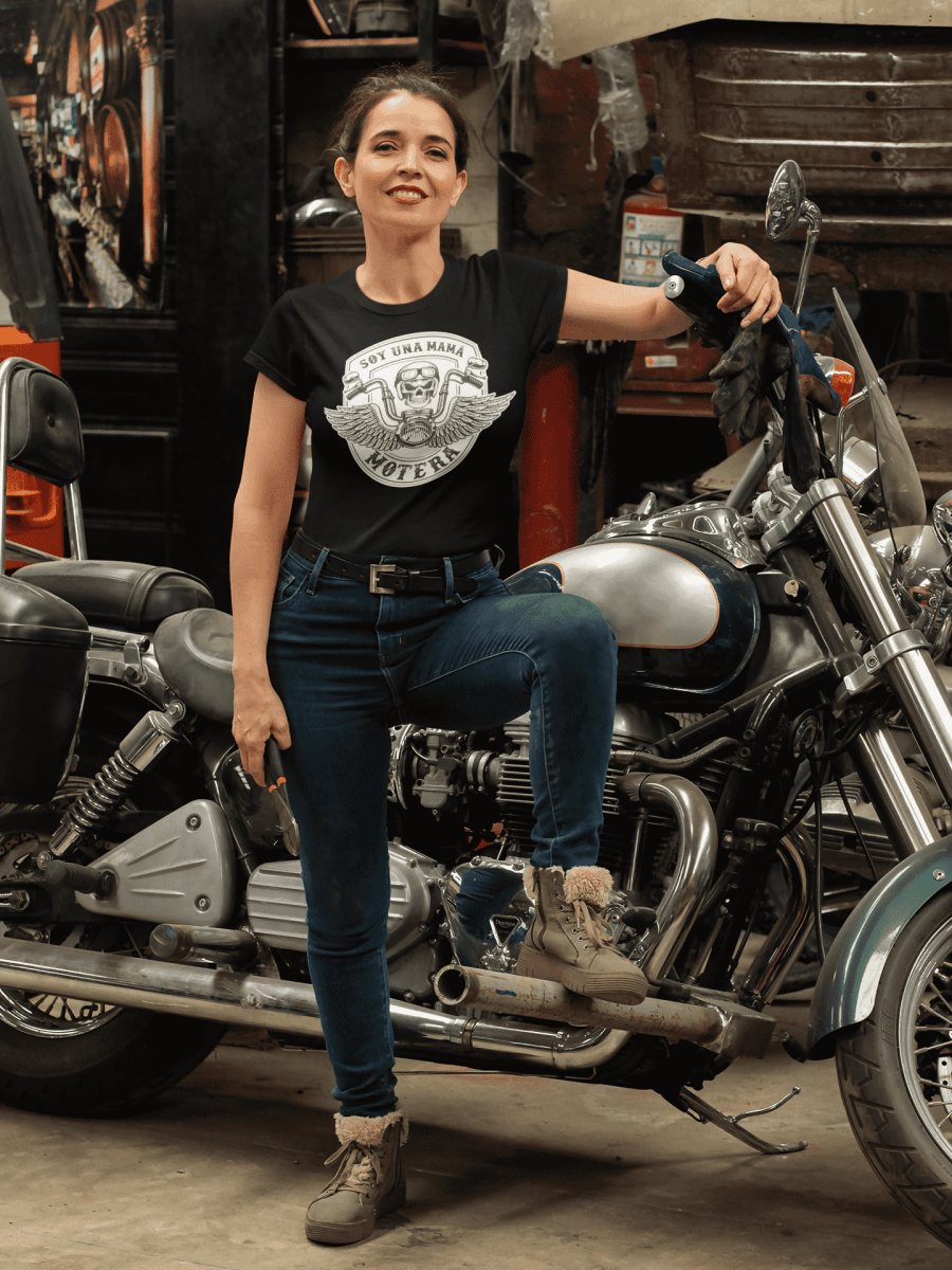 Camiseta Mamá motera - El Cajón Friki