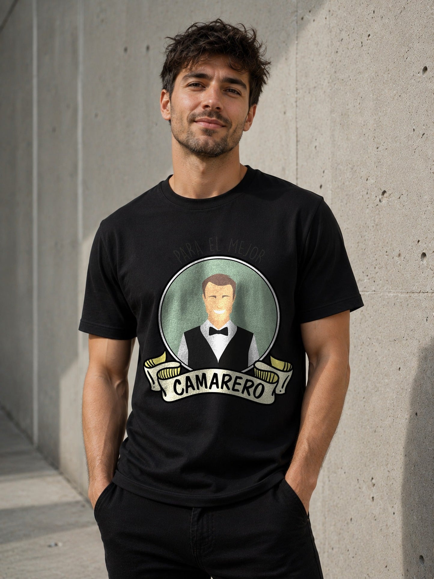 Camiseta con el diseño Mejor Camarero – Regalo para camareros, de Paranoia Records
