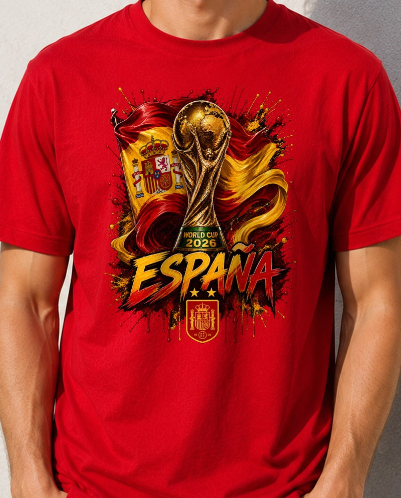 Camiseta Mundial 2026 – España (roja)