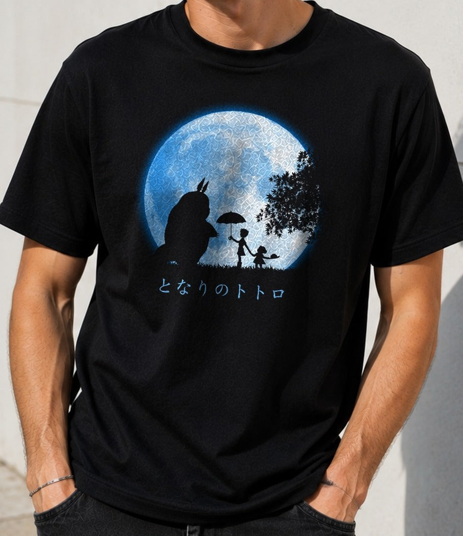 Camiseta My Neighbour and Friend - new – Mi Vecino Totoro (negra)