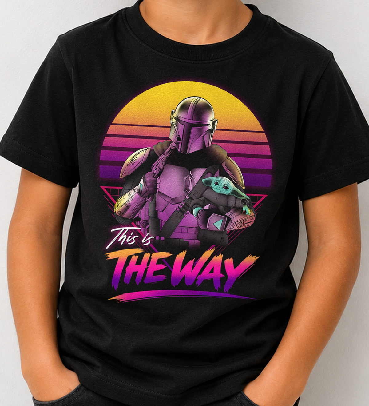 Camiseta niño Bounty Hunter in Retro (negra)