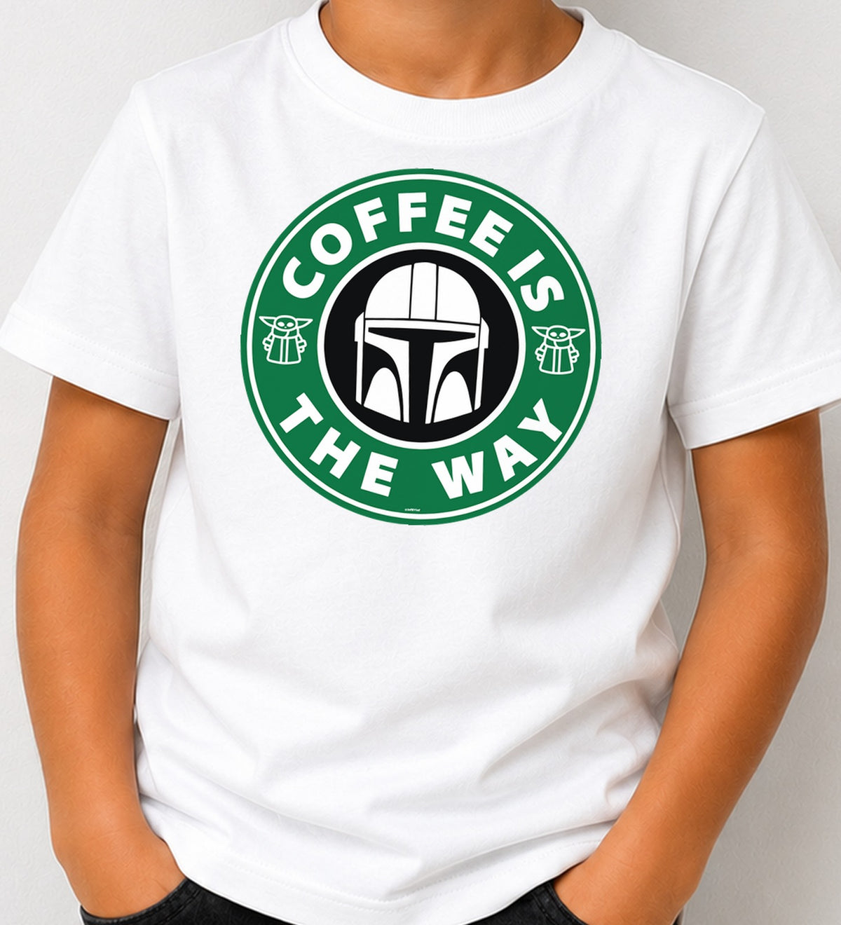 Camiseta niño Coffee Is The Way (blanca)