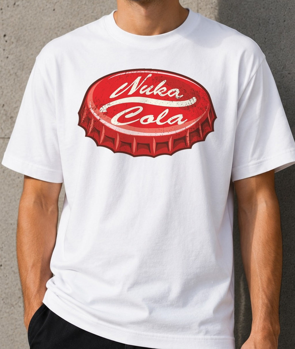 Camiseta Nuka-Cola – Fallout (blanca)