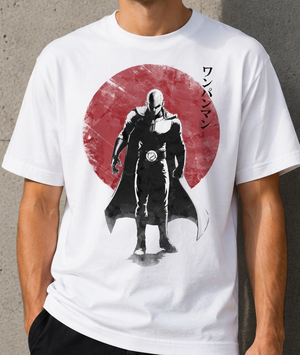 Camiseta One Punch Hero - Sun – One Punch Man (blanca)