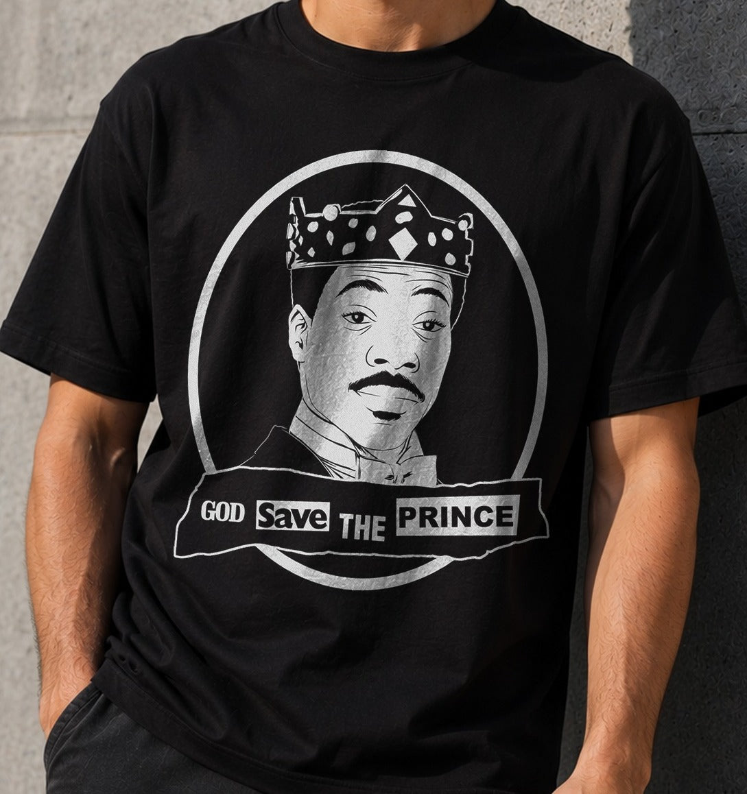 Camiseta Prince of Zamunda – Un Príncipe en Nueva York (negra)