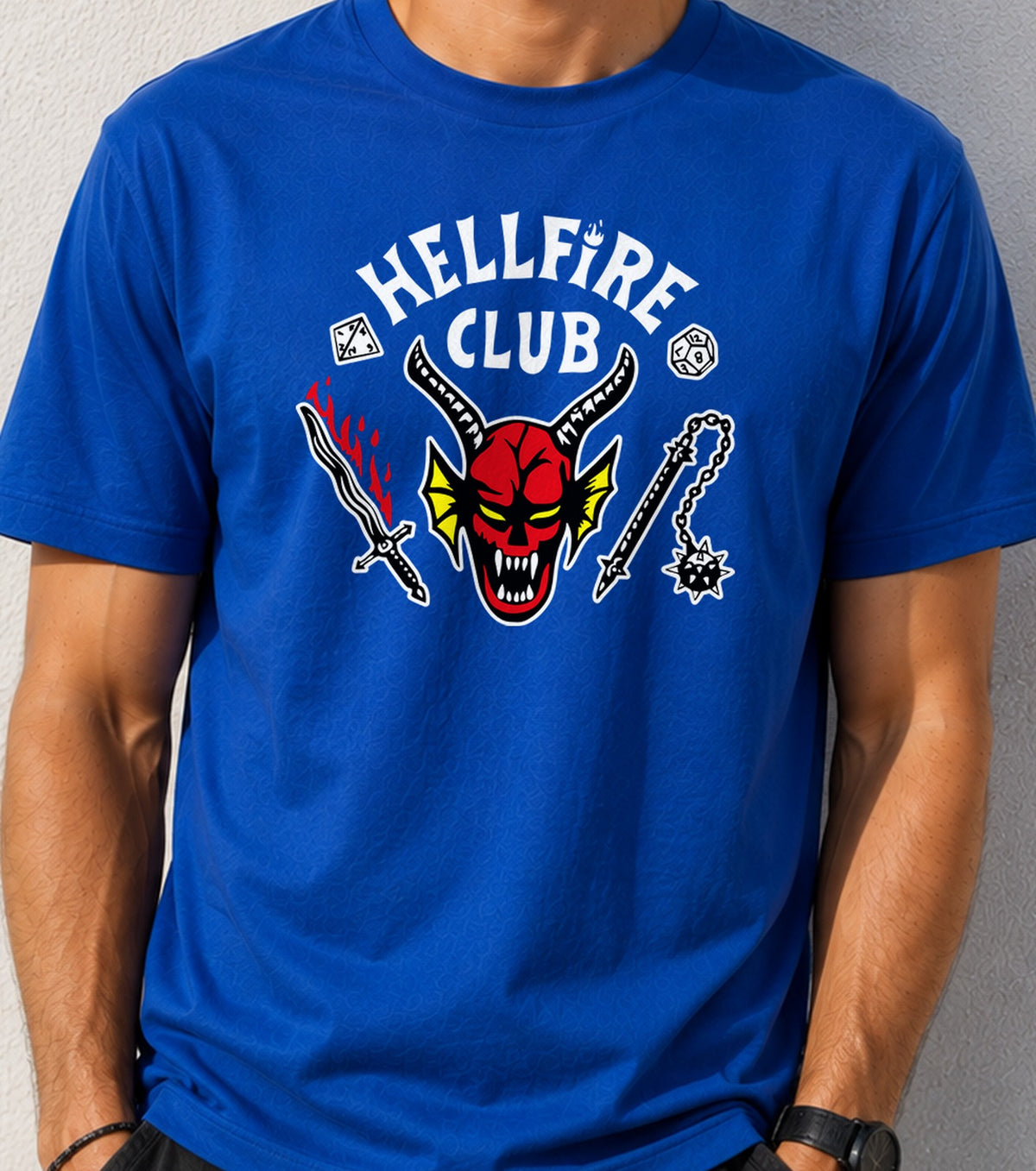 Camiseta Hellfire Club – Stranger Things (azul)