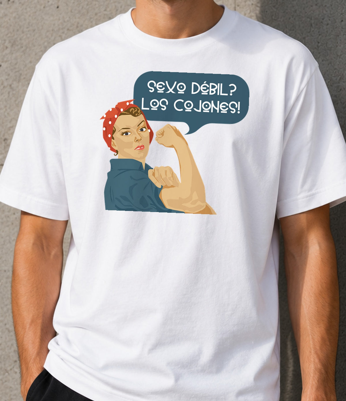 Camiseta Sexo Débil – Regalo para Mujeres con Carácter (blanca)