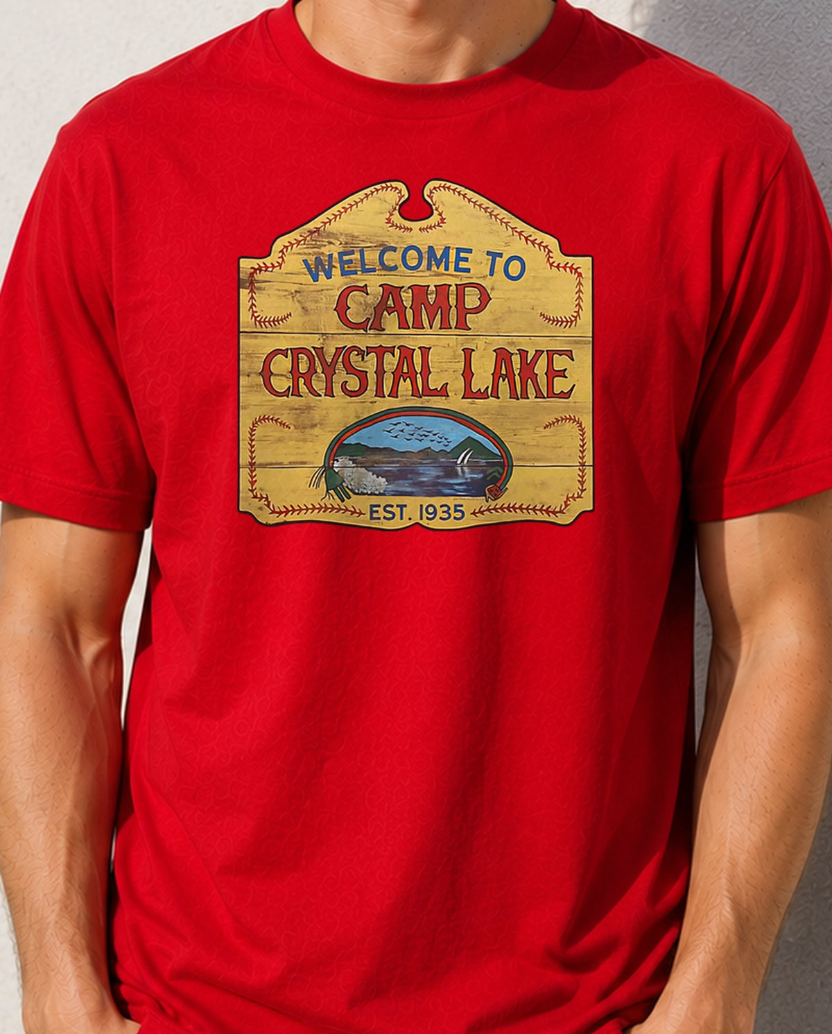 Camiseta Camp Crystal Lake (roja)
