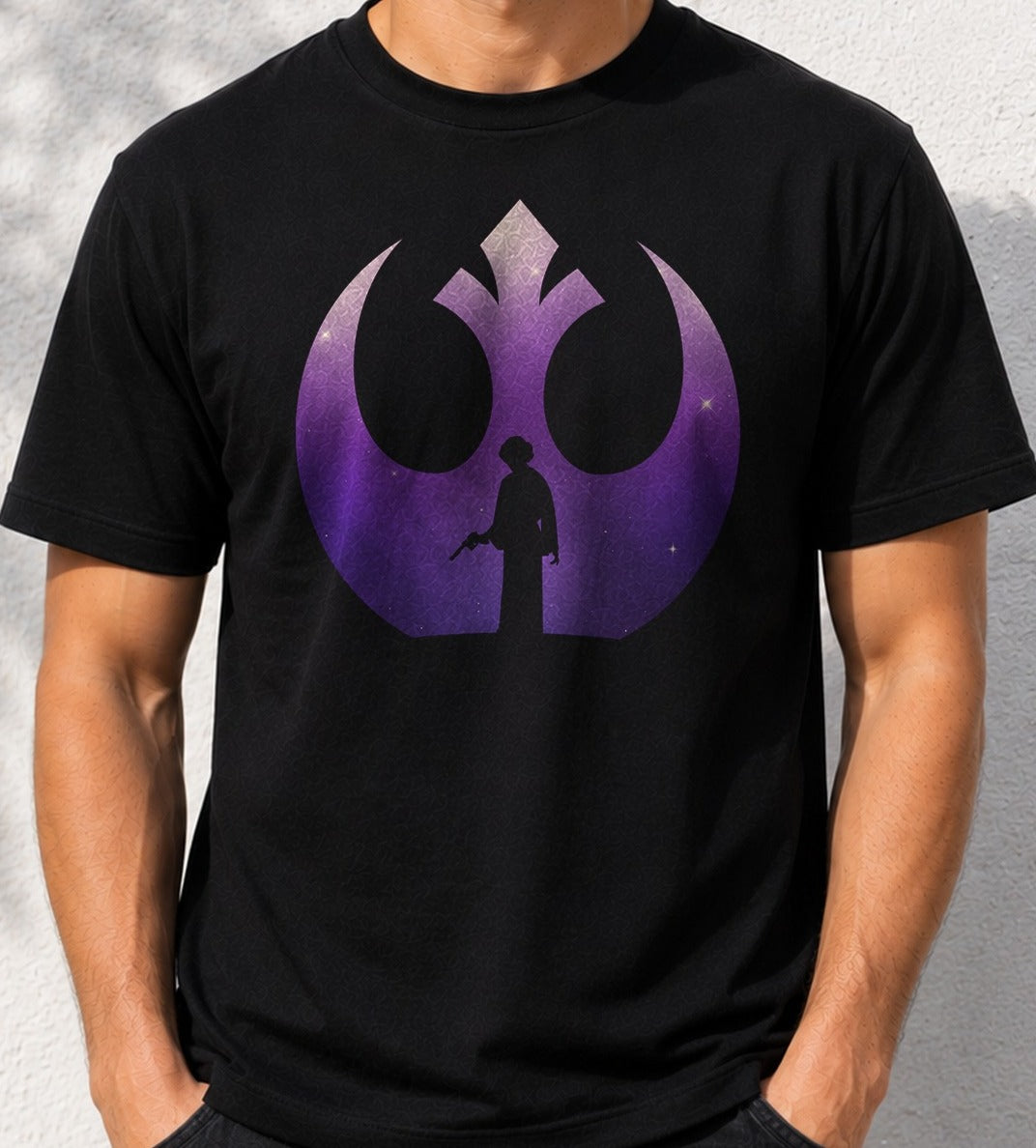 Camiseta Rebel Princess – Leia de Star Wars (negra)