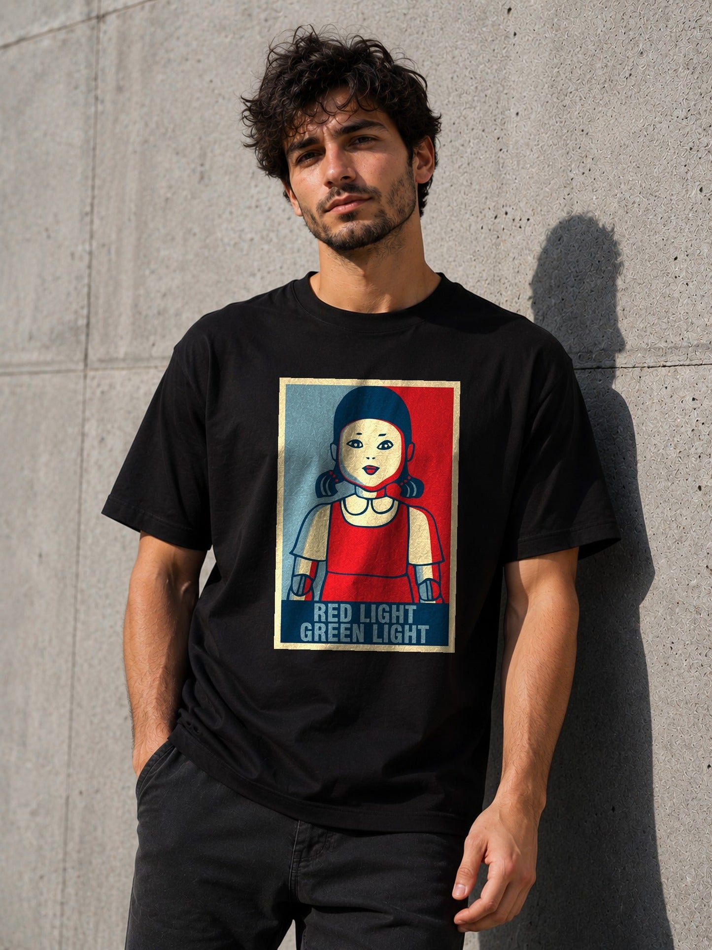 Camiseta con el diseño Red Light Green Light – El Juego del Calamar, de Paranoia Records