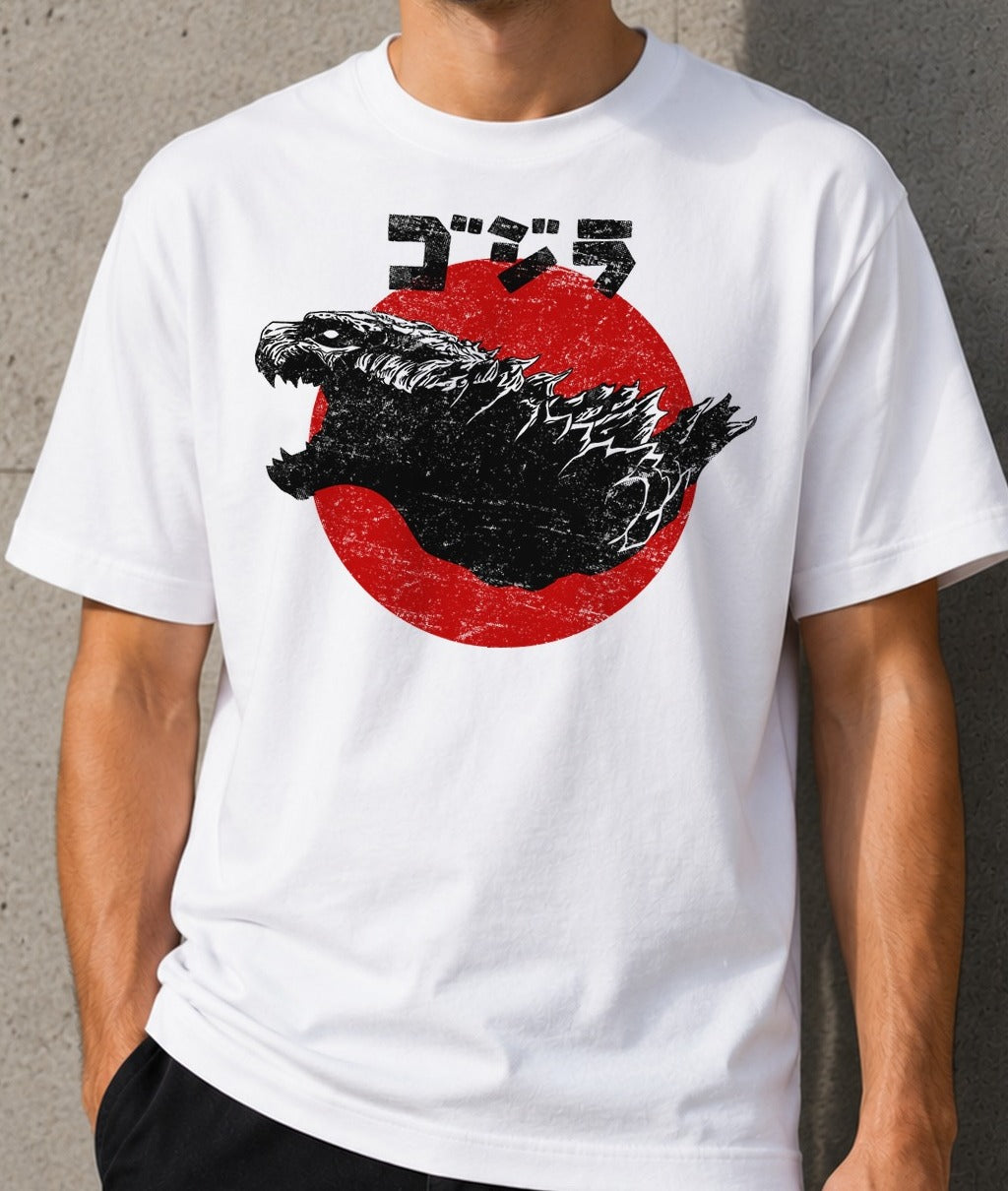 Camiseta Rising King – Godzilla (blanca)