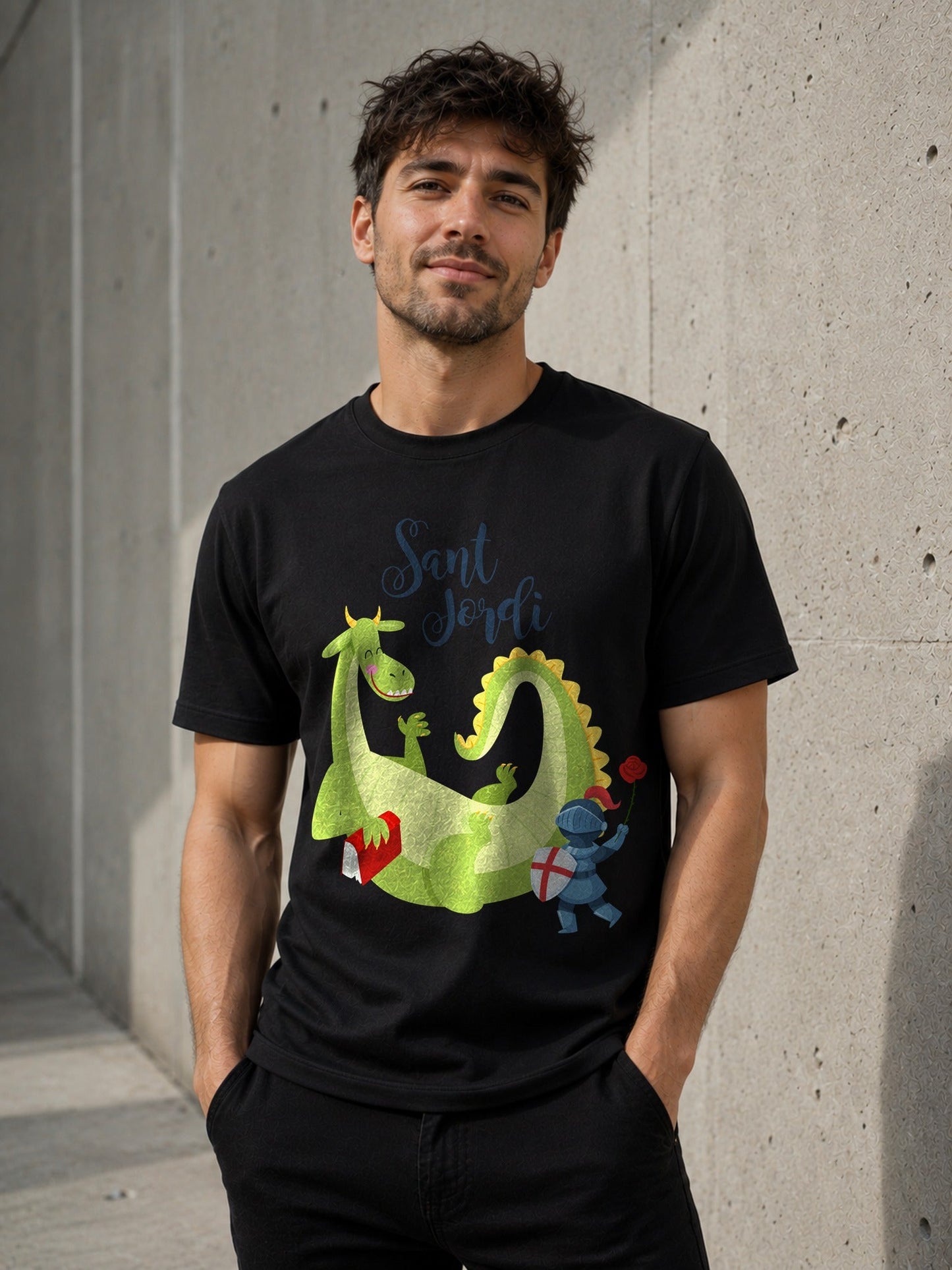 Camiseta con el diseño Sant Jordi – Regalo para el 23 de abril, de Paranoia Records