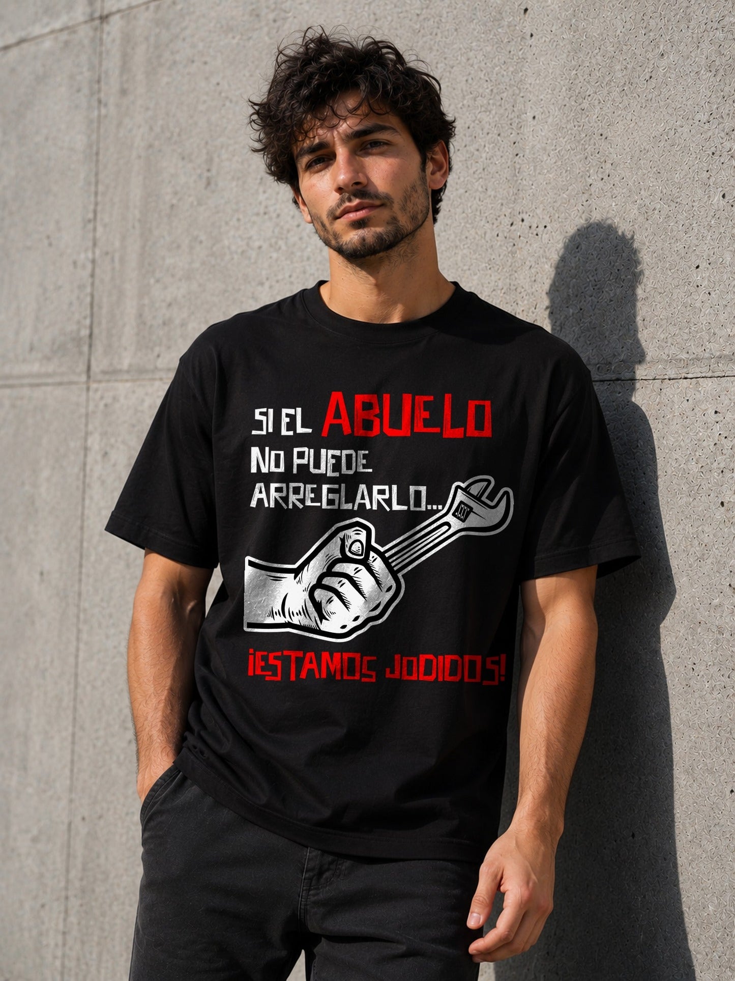 Camiseta con el diseño Si el Abuelo no Puede – Regalo para abuelos, de Paranoia Records