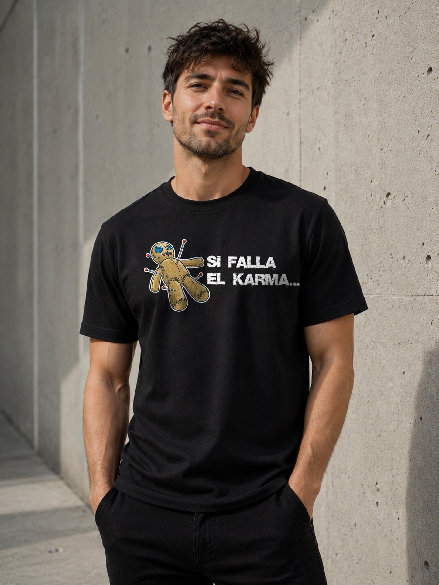 Camiseta Si Falla El Karma – Regalo con humor negro