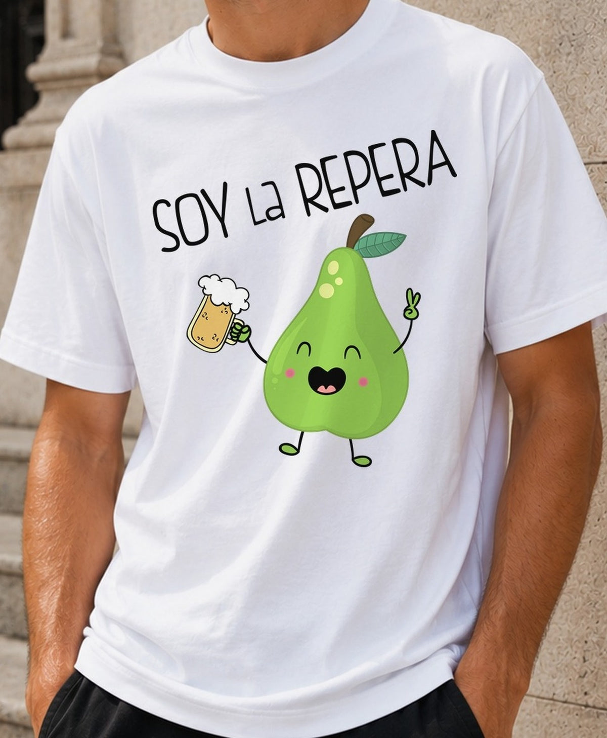 Camiseta Soy la Repera – Regalo para cerveceros (blanca)