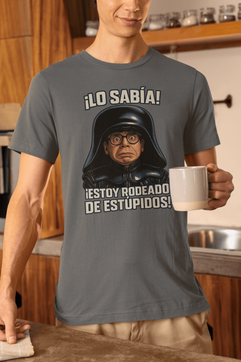 Camiseta Spaceballs Rick Moranis Lo Sabía Estoy Rodeado de estúpidos - El Cajón Friki