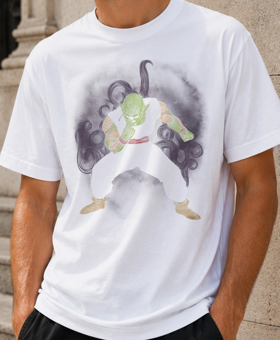 Camiseta Special Beam Cannon – Piccolo de Dragon Ball (blanca)