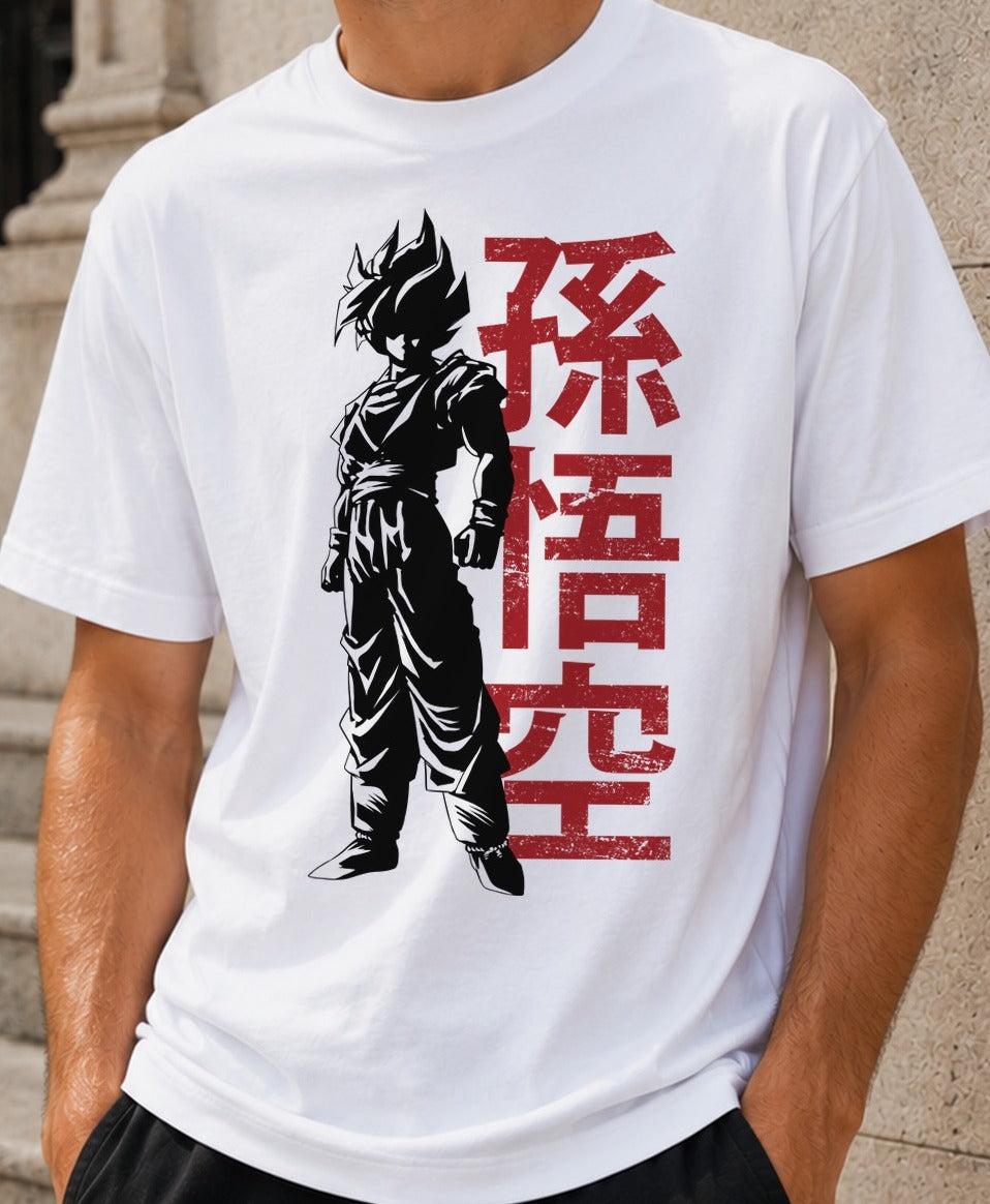 Camiseta Super Saiyan – Dragon Ball (blanca)