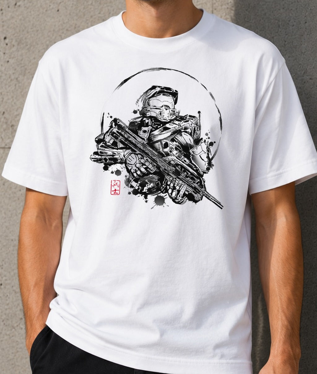 Camiseta Super Soldier – Halo (blanca)
