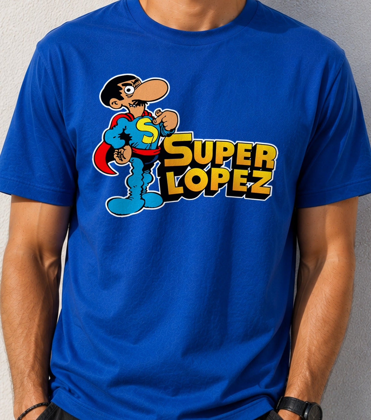 Camiseta Superlopez – Cómic Español (azul)