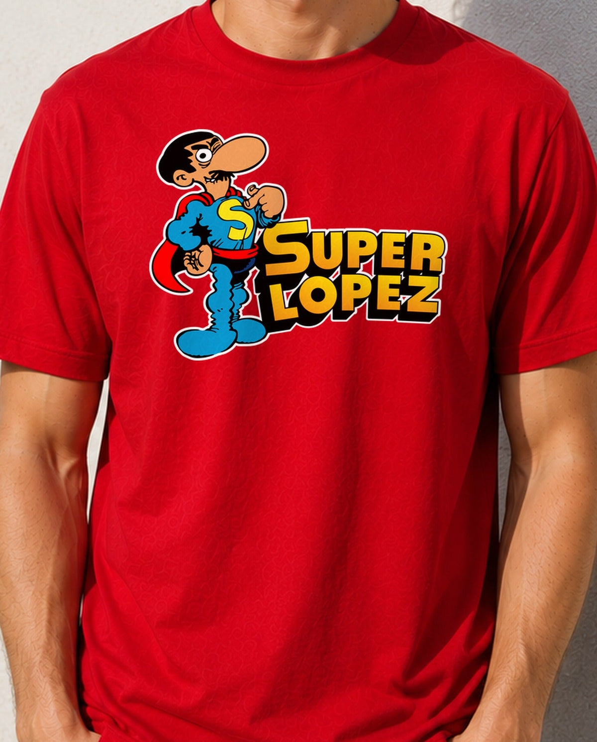 Camiseta Superlopez – Cómic Español (roja)