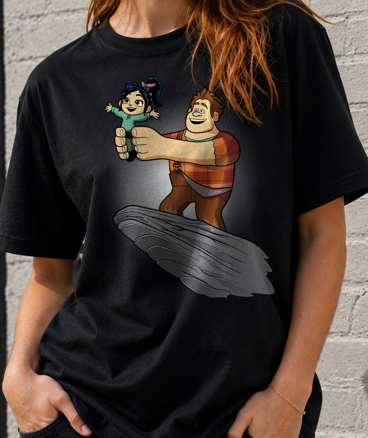 Camiseta Sweet Queen – Gigante Bueno y Carreras de Caramelo (negra)