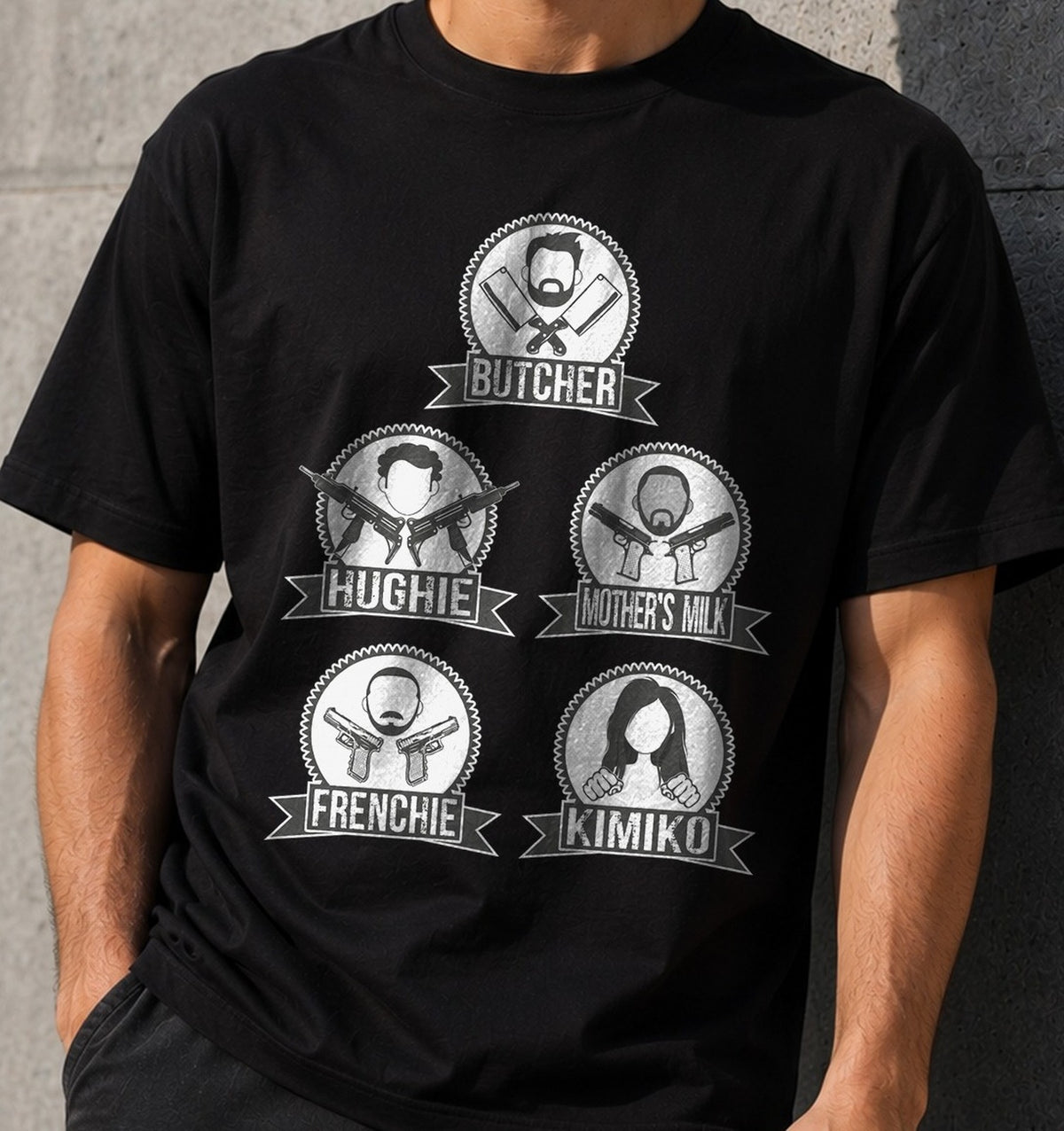 Camiseta The Boys – Todo el Equipo (negra)