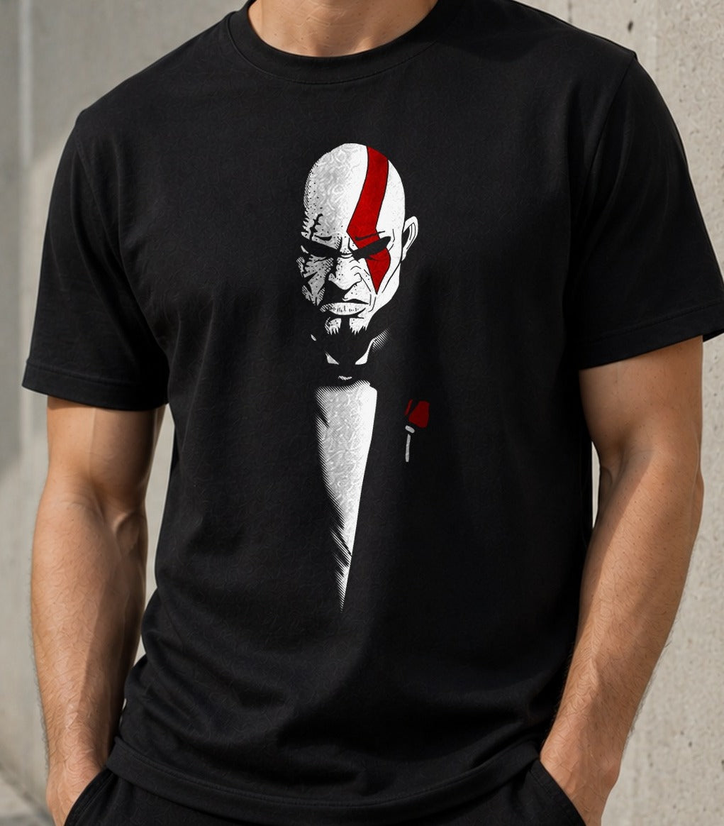 Camiseta The God of War and Death – Kratos de God of War (negra)