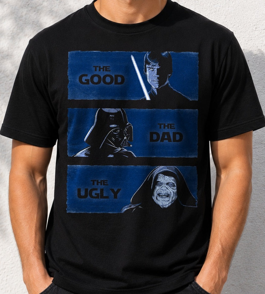 Camiseta The Good the Dad and the Ugly – Star Wars (negra)