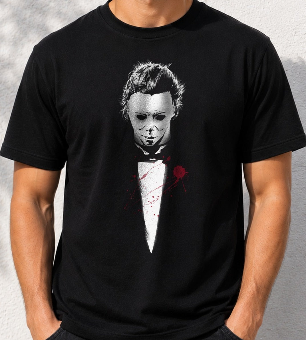 Camiseta The Maniac – Michael Myers de Halloween (negra)